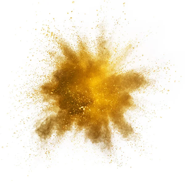 Explosão Amarelo Isolado Sobre Fundo Branco Abstrato Fundo Colorido — Fotografia de Stock