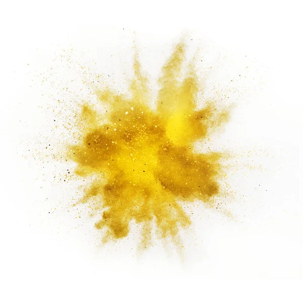 Explosion Poudre Colorée Isolée Sur Fond Blanc Fond Coloré Abstrait — Photo