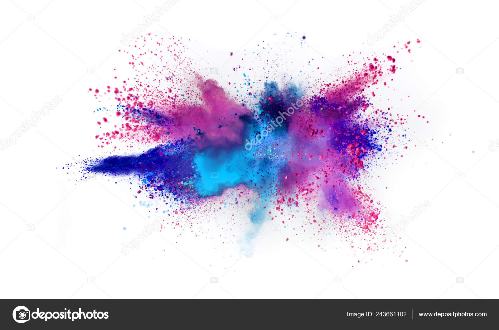 Background: color powder explosion