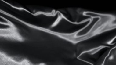 Yavaş ayrıntılı olarak gümüş kadife kumaş sallayarak süper. Yüksek hız sinema kamerası, 1000 fps üzerinde filme.