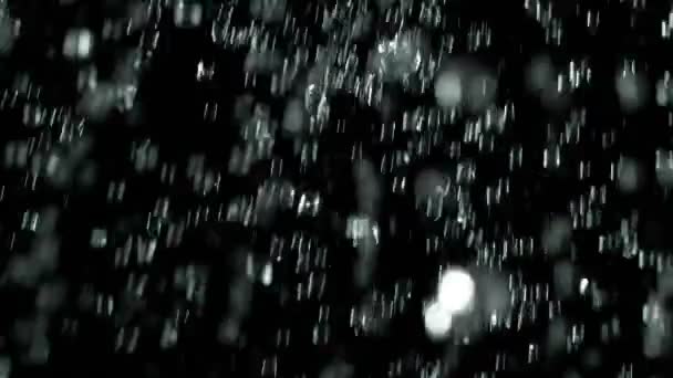 Super Slow Motion Splashing Water Drops Filmed Very High Speed — Stock Video