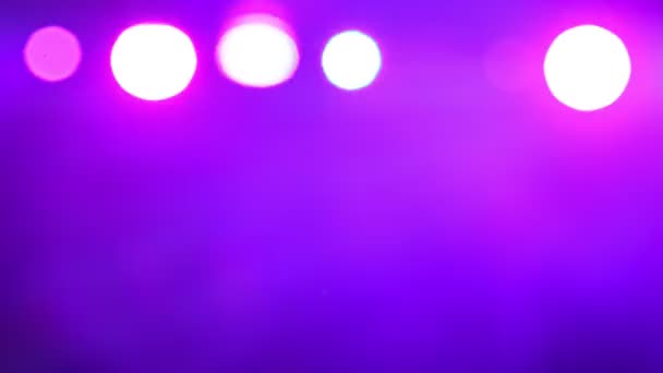 Abstrakt Konsert Ljusshow Med Färgade Effekter — Stockvideo