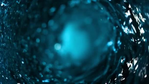 Super Slow Motion Versare Acqua Forma Twister Girato Cinepresa Alta — Video Stock