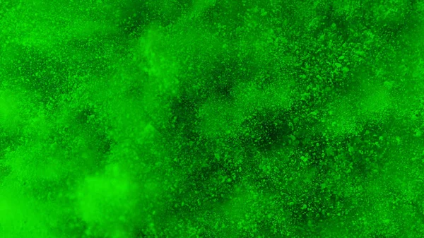 Explosion of green powder. — Stock Photo, Image