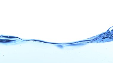 Beyaz arka planda izole su dalgası sıçraması