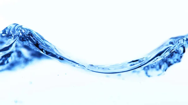 Acqua spruzzi d'onda isolato su sfondo bianco — Foto Stock
