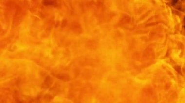 Siyah arka planda izole edilmiş süper yavaş ateş patlaması. Yüksek hızlı sinema kamerası, 1000 fps.