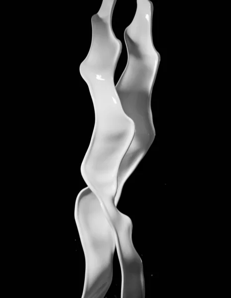 우유 밝아진에 고립 된 검정색 배경 — 스톡 사진