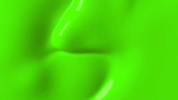 Movimento Super Lento Mistura Tinta Verde Fundo Abstrato Filmado Câmera — Vídeo de Stock