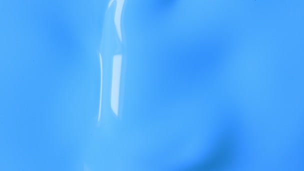 Супер Повільний Рух Змішування Синьої Фарби Абстрактний Фон Знімається Високошвидкісній — стокове відео