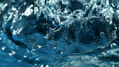 Soyut su sıçraması detayı