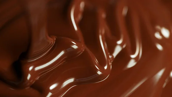 Detail der geschmolzenen heißen Schokolade — Stockfoto