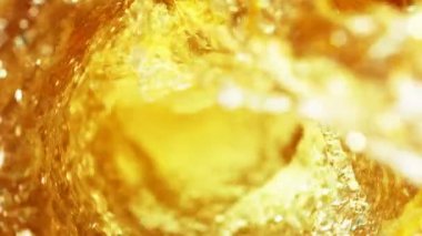 Whirl şeklinde fuel oil dökme Süper yavaş hareket. Yüksek hızlı sinema kamera, 1000 fps filme.