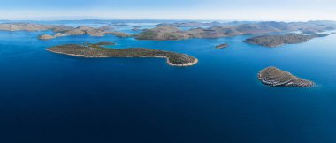 Kornati Ulusal Parkı'nın havadan görünümü, Hırvatistan