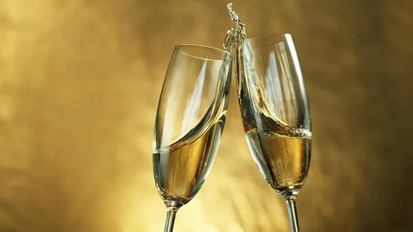Tosty z wina szampana — Zdjęcie stockowe