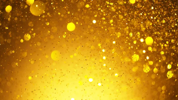 Abstrakte Goldene Glitzernde Hintergrund Mit Unscharfen Punkten — Stockfoto