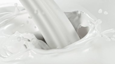 Süt damlası, makro shot, yakın çekim..