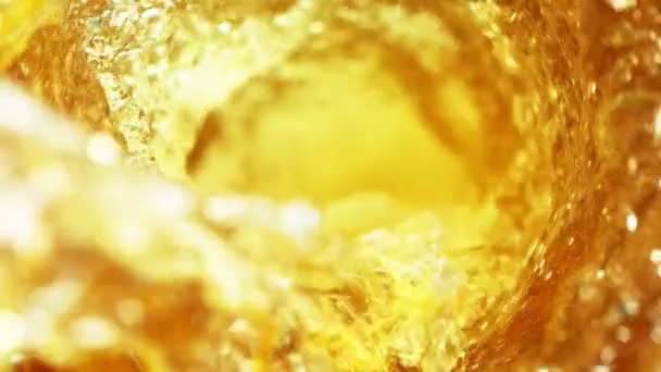 Super Slow Motion Versare Whisky Rum Cognac All Interno Della — Video Stock