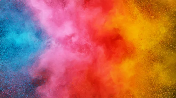 Abstrakte Farbige Pulverexplosion Hintergrund Verschiedene Farben — Stockfoto