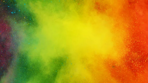 Abstract Coloured Powder Explosion Background Various Colours — Stock Photo, Image
