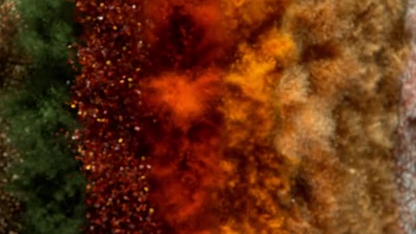 Super lent mouvement de vol mélange d'épices. Filmé sur caméra de cinéma à grande vitesse, 1000 images par seconde