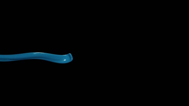 Siyah Arka Planda Uçan Renkli Sıçrayan Süper Yavaş Çekim Yüksek — Stok video