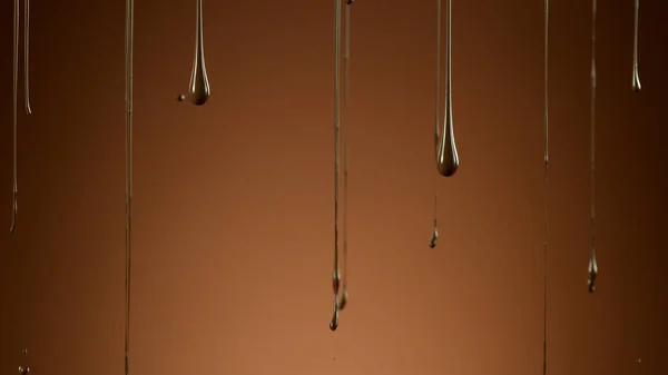 Dripping Chocolate Derretido Fundo Macio Fundo Abstrato — Fotografia de Stock