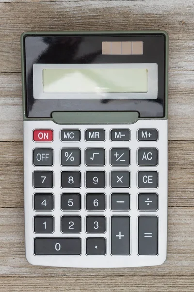 Calculadora Con Pantalla Grande Madera Envejecida — Foto de Stock