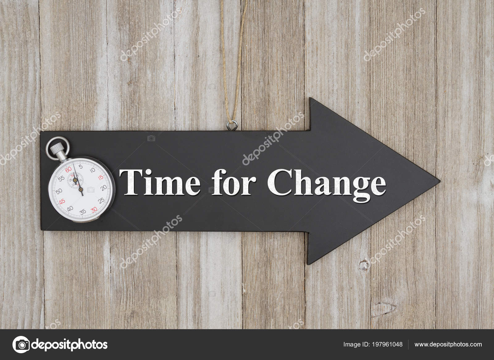 Time Change Text Arrow Chalkboard Sign Stopwatch Weathered Wood Time Change Text Arrow Chalkboard Sign Stopwatch Weathered Wood Stock Photo