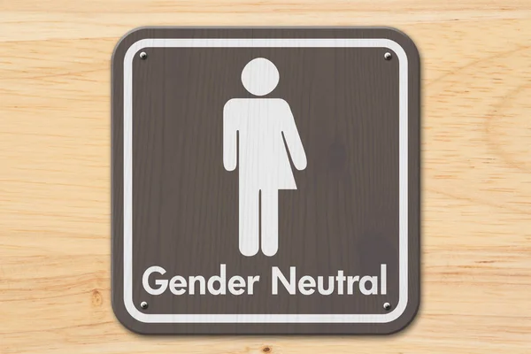 Transseksüel Işareti Kahverengi Beyaz Metin Ile Bir Transseksüel Ile Cinsiyet — Stok fotoğraf