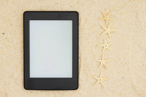 Reader Vierge Sur Plage Pour Votre Lecture Été Que Vous — Photo