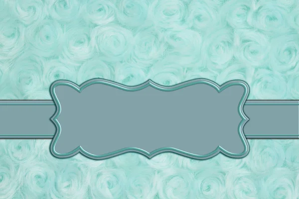 Teal blady róż pluszowe tkaniny z tło wstążka — Zdjęcie stockowe