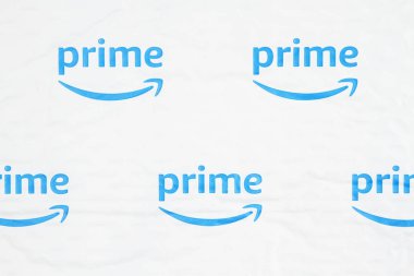 Editoryal kullanım içindir. Amazon Prime logosu 