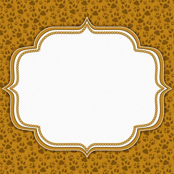 Brown cat pattern border with copy space