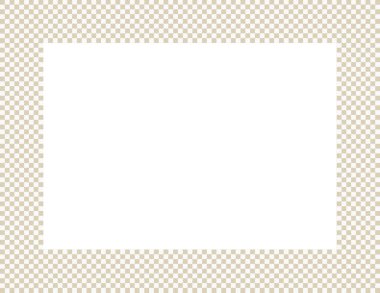 Bej ve beyaz kareli çerçeve