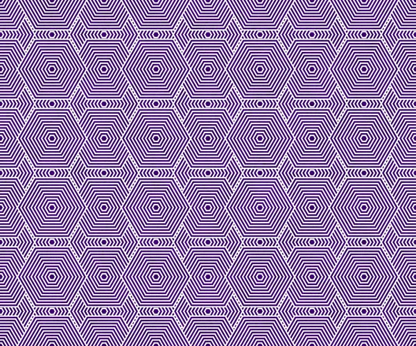 Purple and White Hexagon Tiles Pattern Repeat Background — Stock Photo, Image