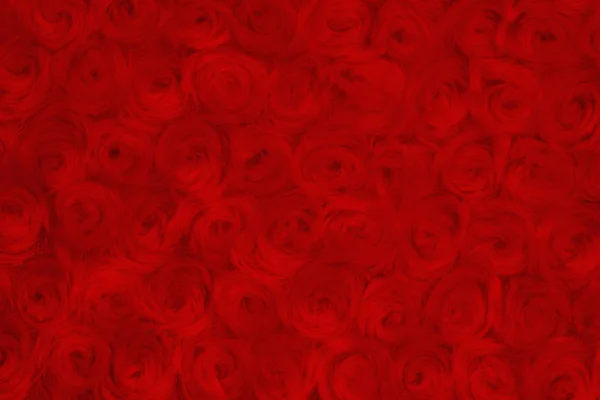 明亮的红色玫瑰毛绒织物背景 — 图库照片