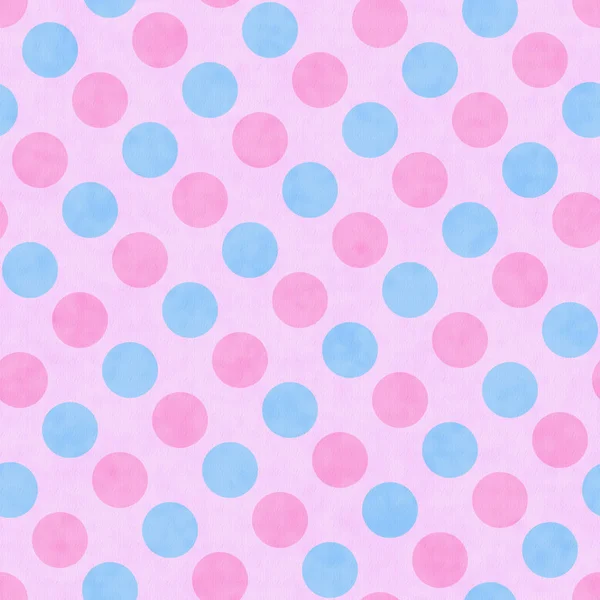 Rosa och blå polka dot tyg bakgrund — Stockfoto