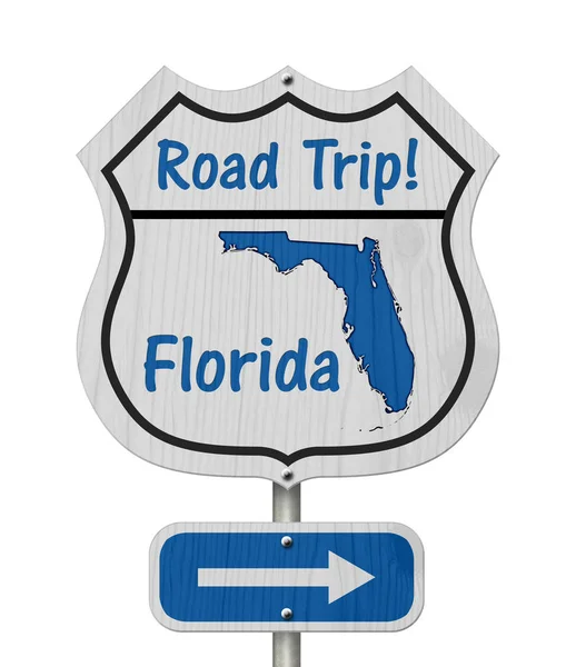 플로리다 로드 여행 고속도로 표지판 — 스톡 사진