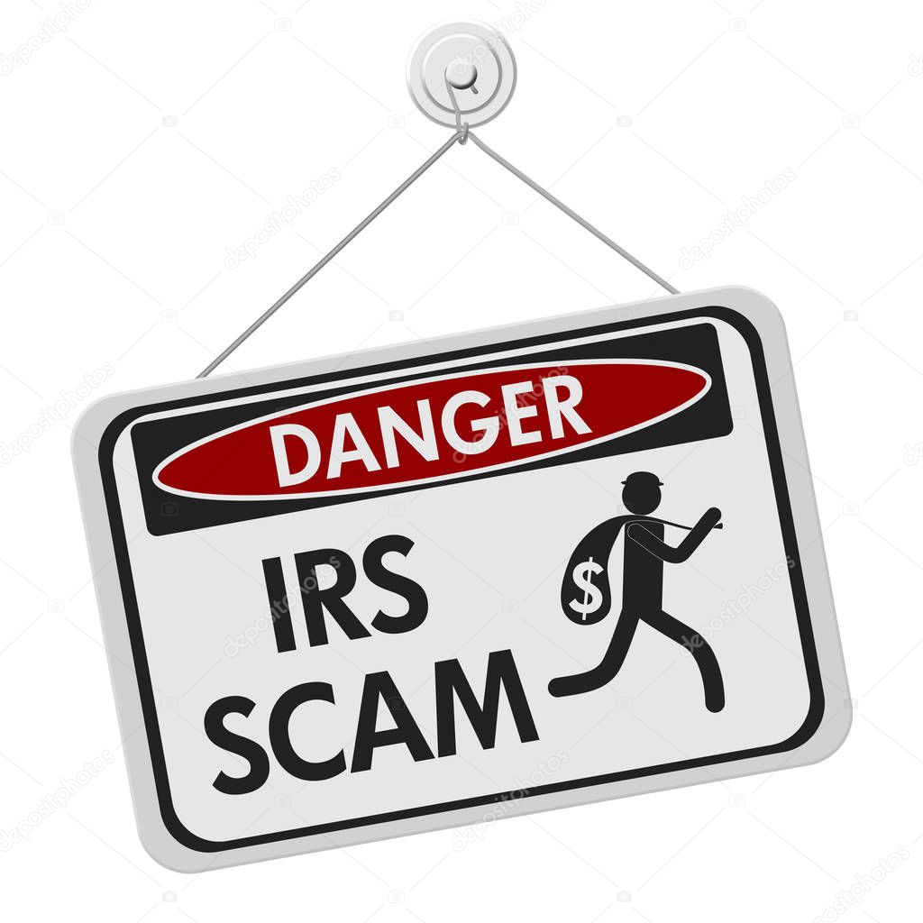 IRS scam danger sign