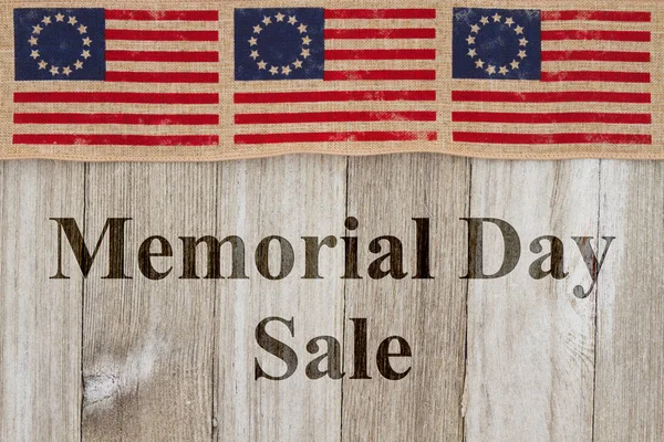 Memorial day sale message — Stock Photo, Image