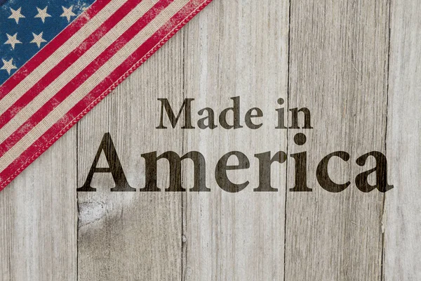 Made in America message — Stock Photo, Image