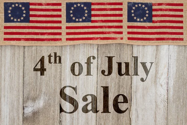 Messaggio di vendita del 4 luglio Immagine Stock