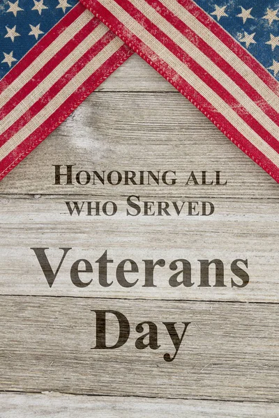 Veterans Day greeting — Stock Photo, Image