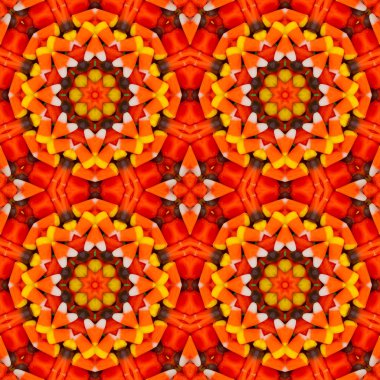 Turuncu üçgen mozaik detaylı dikişsiz dokulu desen backgr