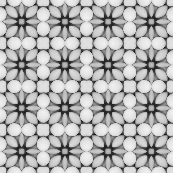 Szary kwiat mozaika szczegółowe bezszwowe teksturowane wzór tła — Zdjęcie stockowe