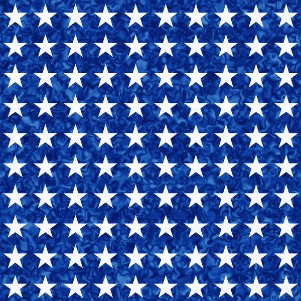 Mavi ve beyaz yıldız dikişsiz dokulu desen arka plan — Stok fotoğraf