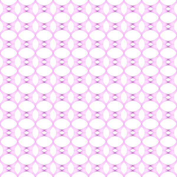 Pink and white oval abstract geometric seamless textured pattern — Stock Photo, Image