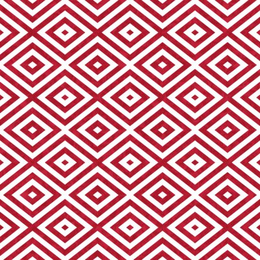 Kırmızı eşmerkezli elmaslar soyut geometrik dikişsiz dokunuşlar