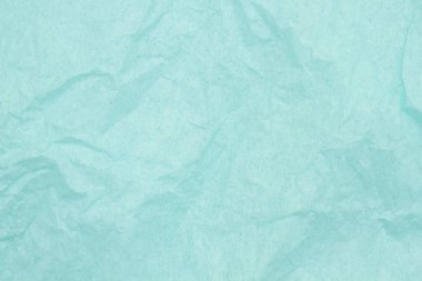 Teal desenli buruşuk kağıt malzeme arkaplanı